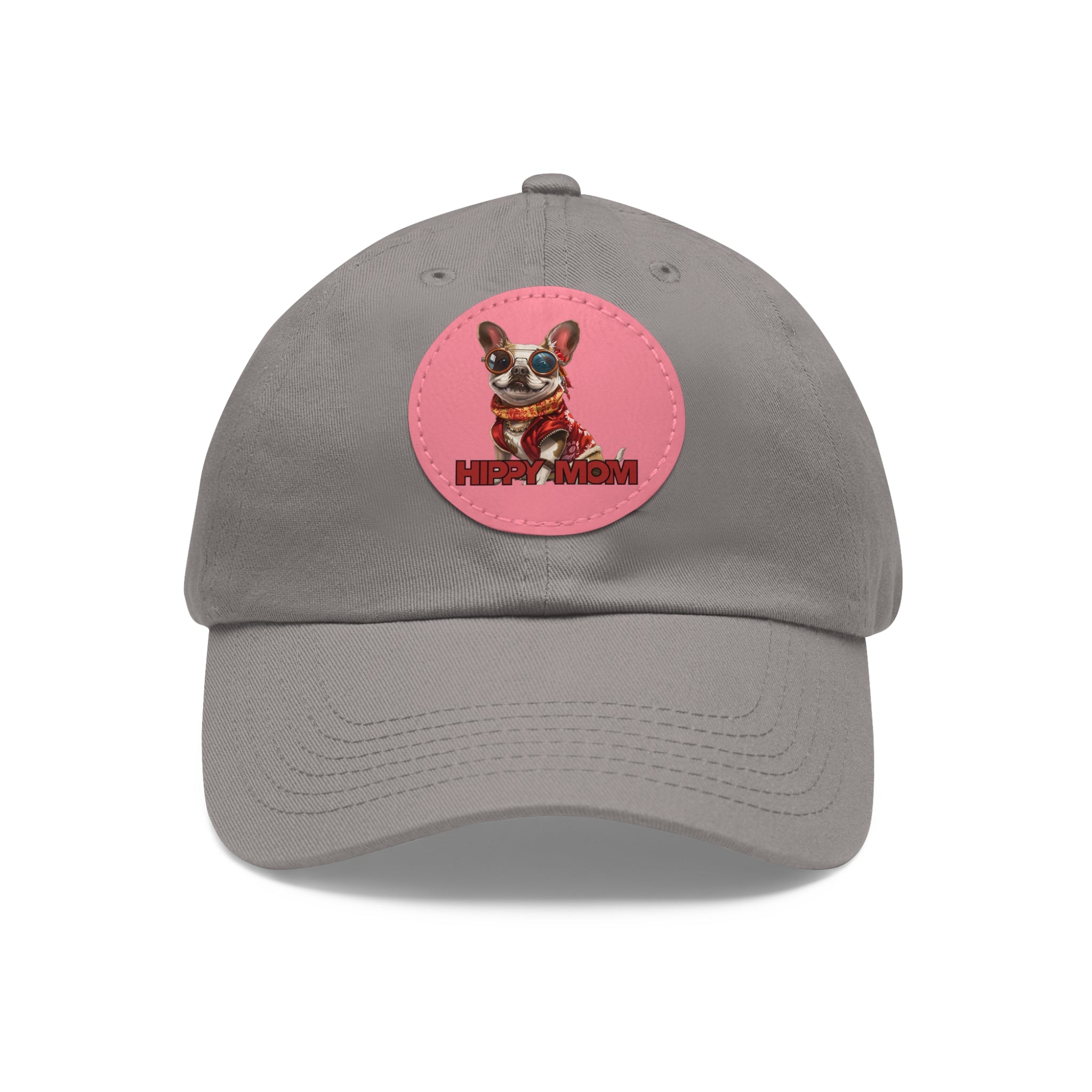 Dad Hat with Leather Patch (Round)