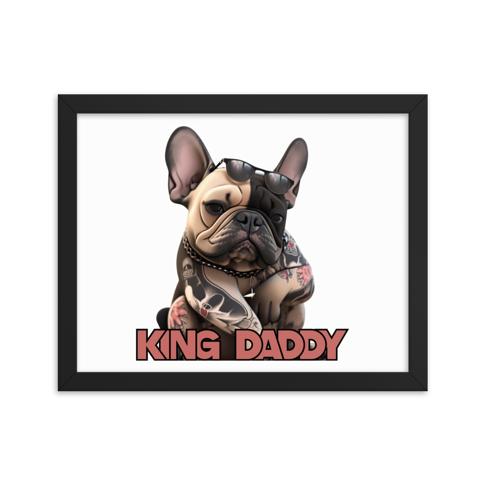 Framed photo paper poster