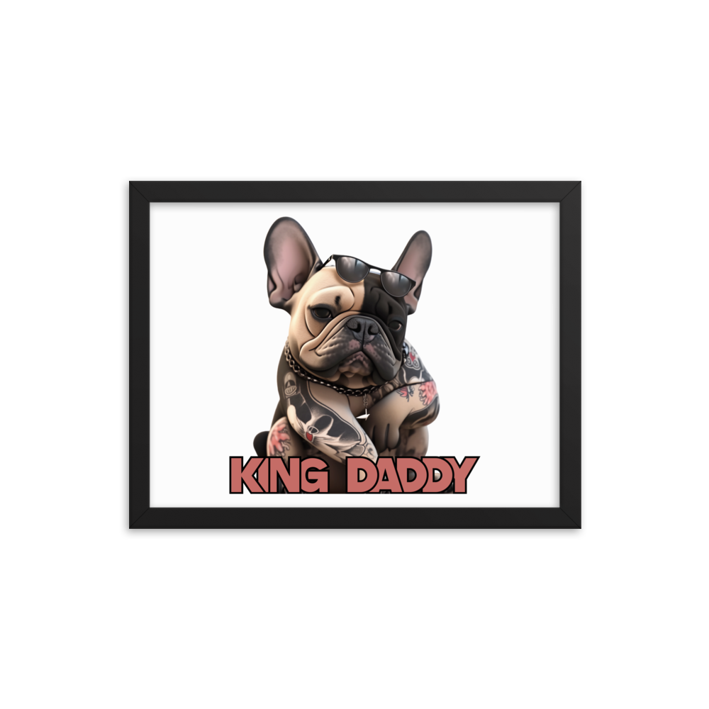 Framed photo paper poster