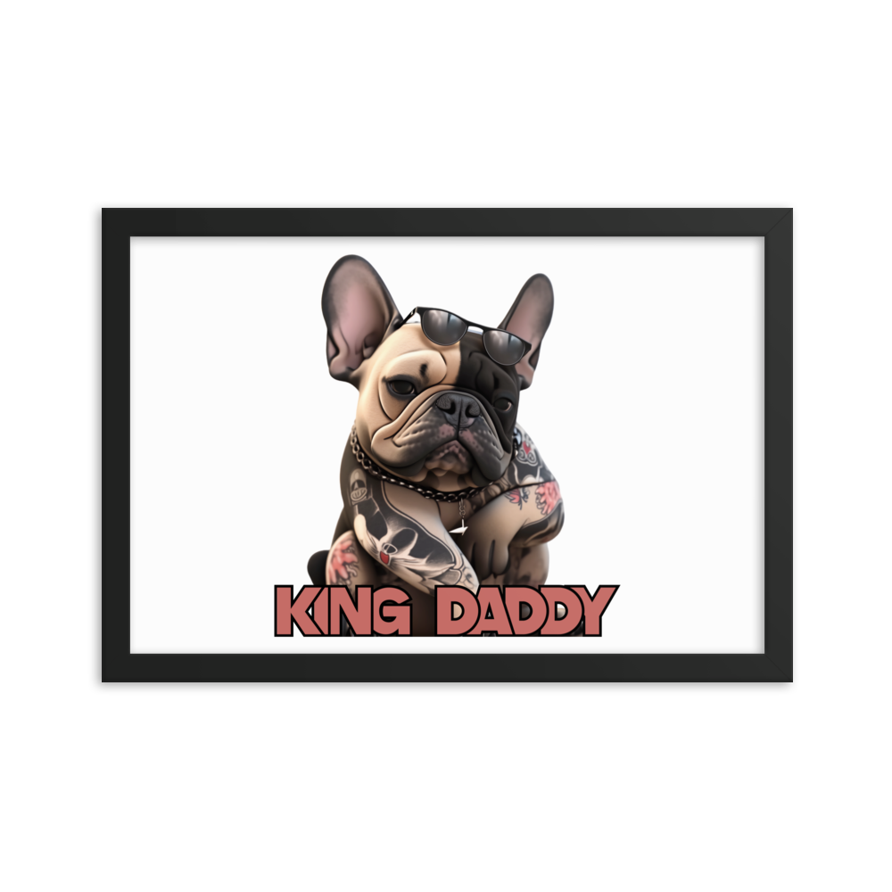 Framed photo paper poster