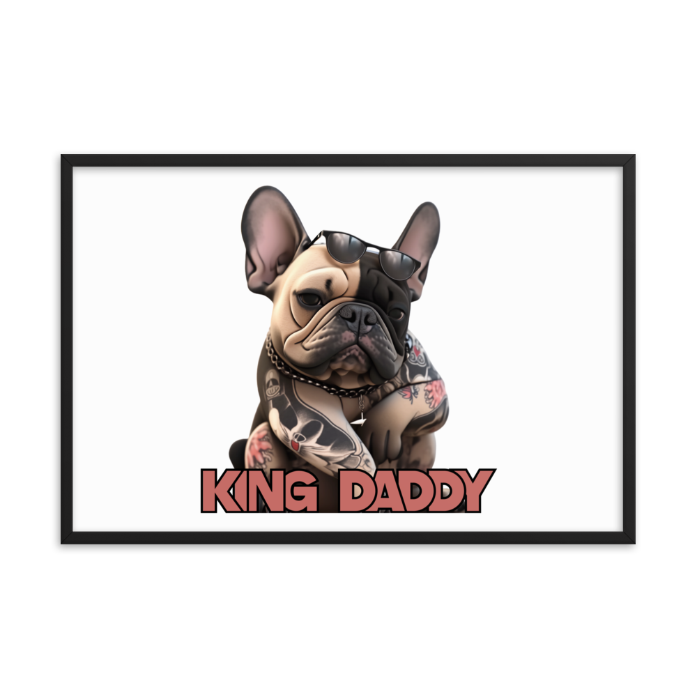 Framed photo paper poster