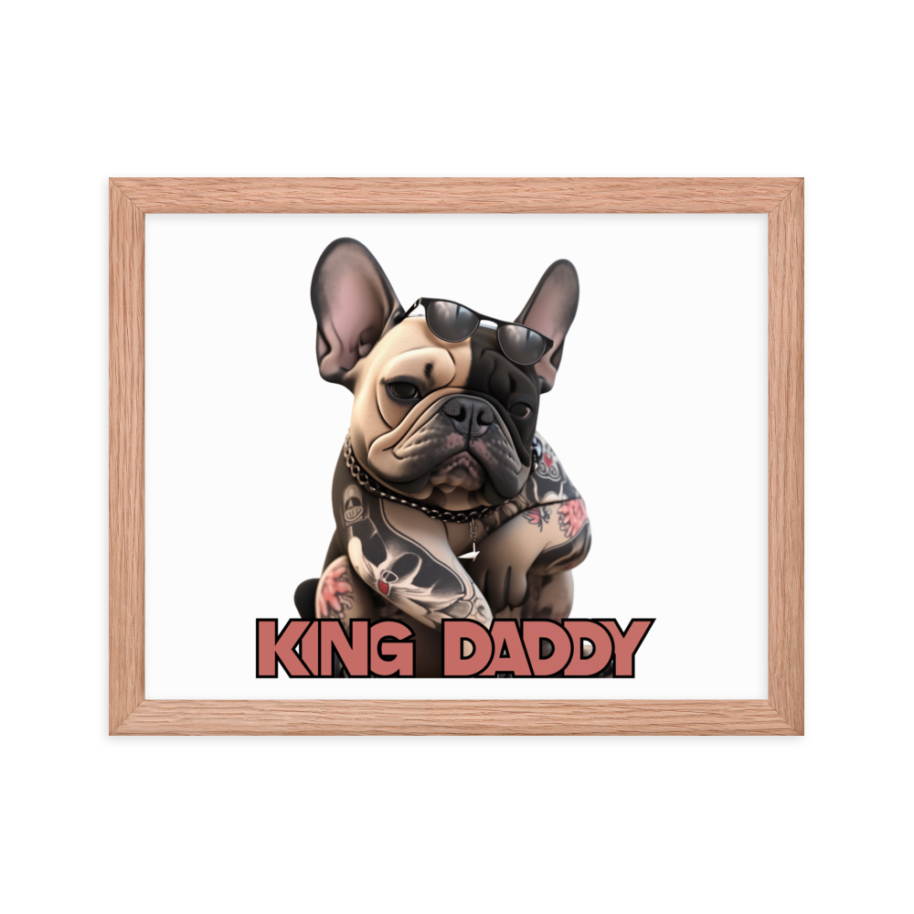 Framed photo paper poster