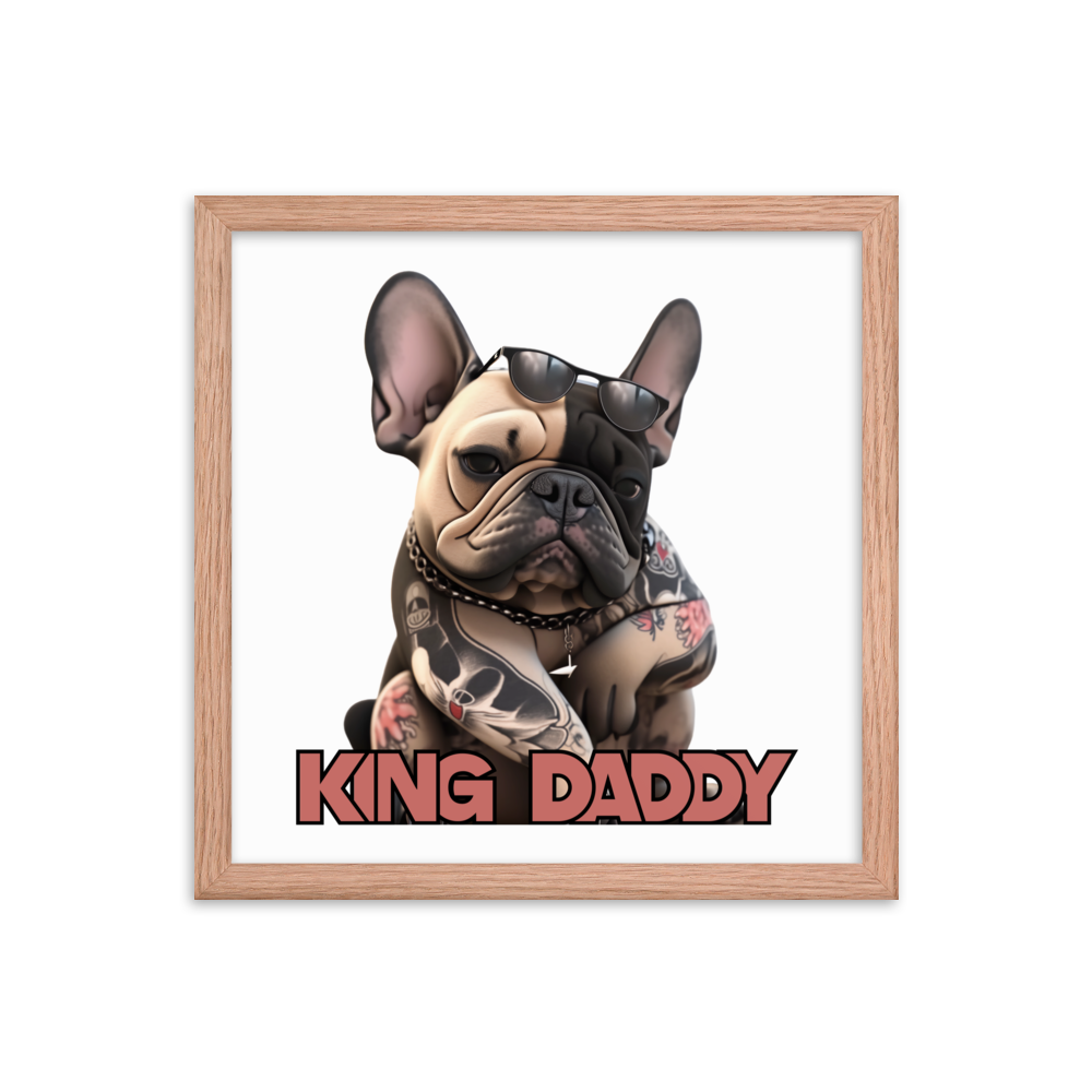 Framed photo paper poster