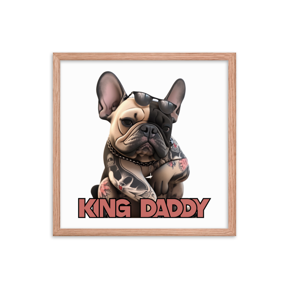 Framed photo paper poster