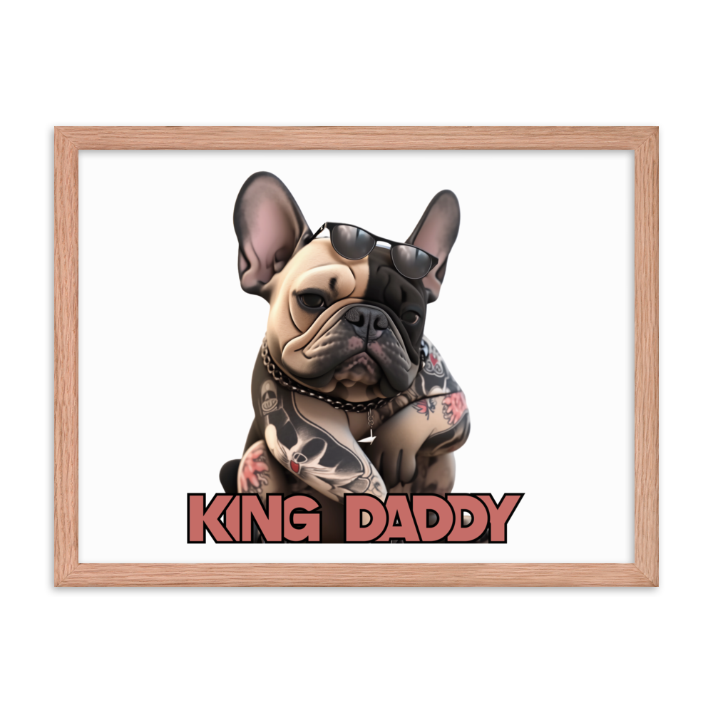 Framed photo paper poster