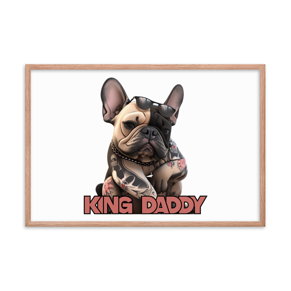 Framed photo paper poster