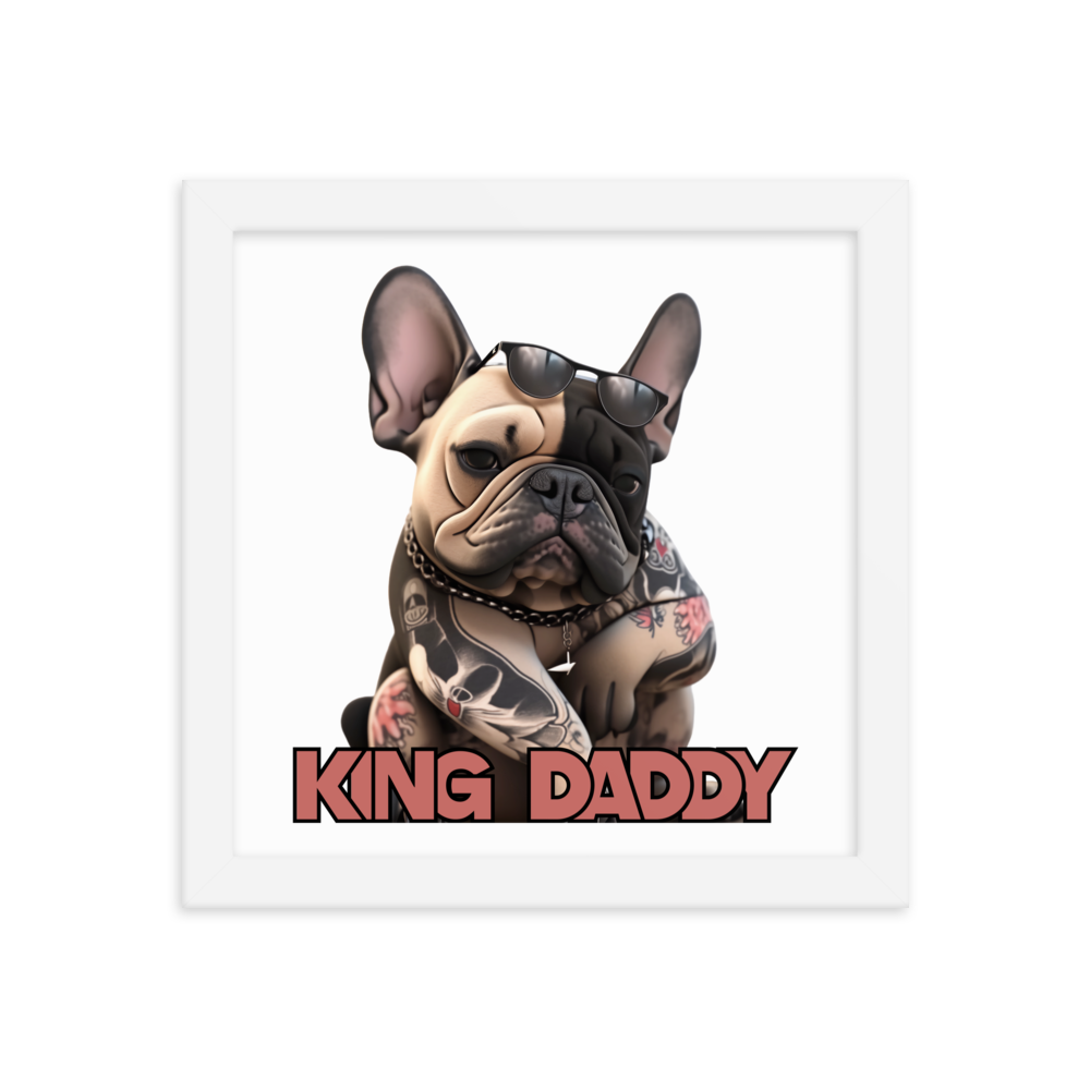 Framed photo paper poster