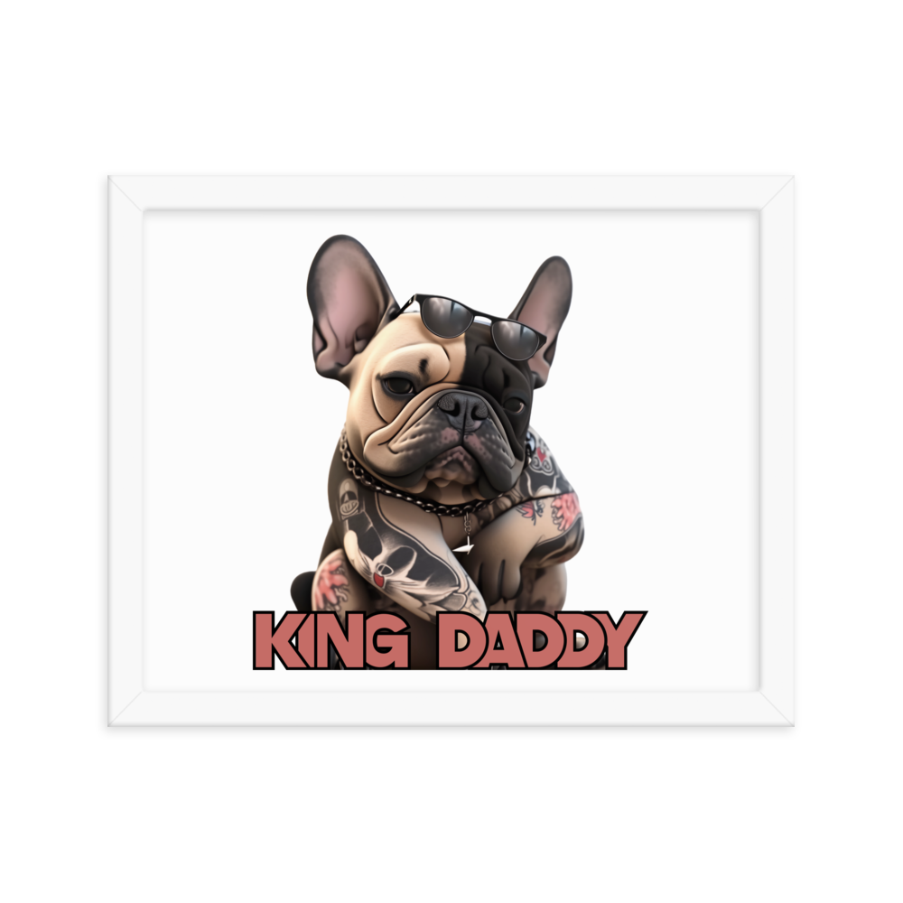 Framed photo paper poster