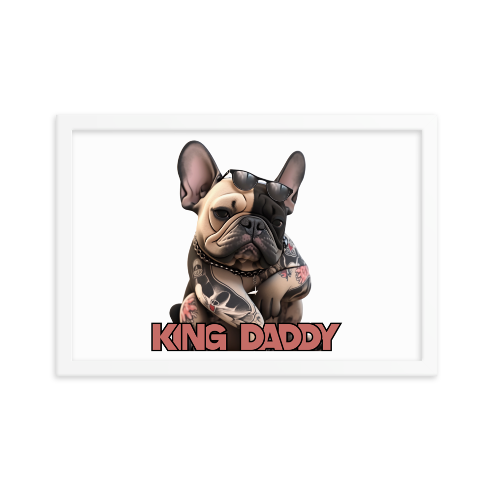 Framed photo paper poster