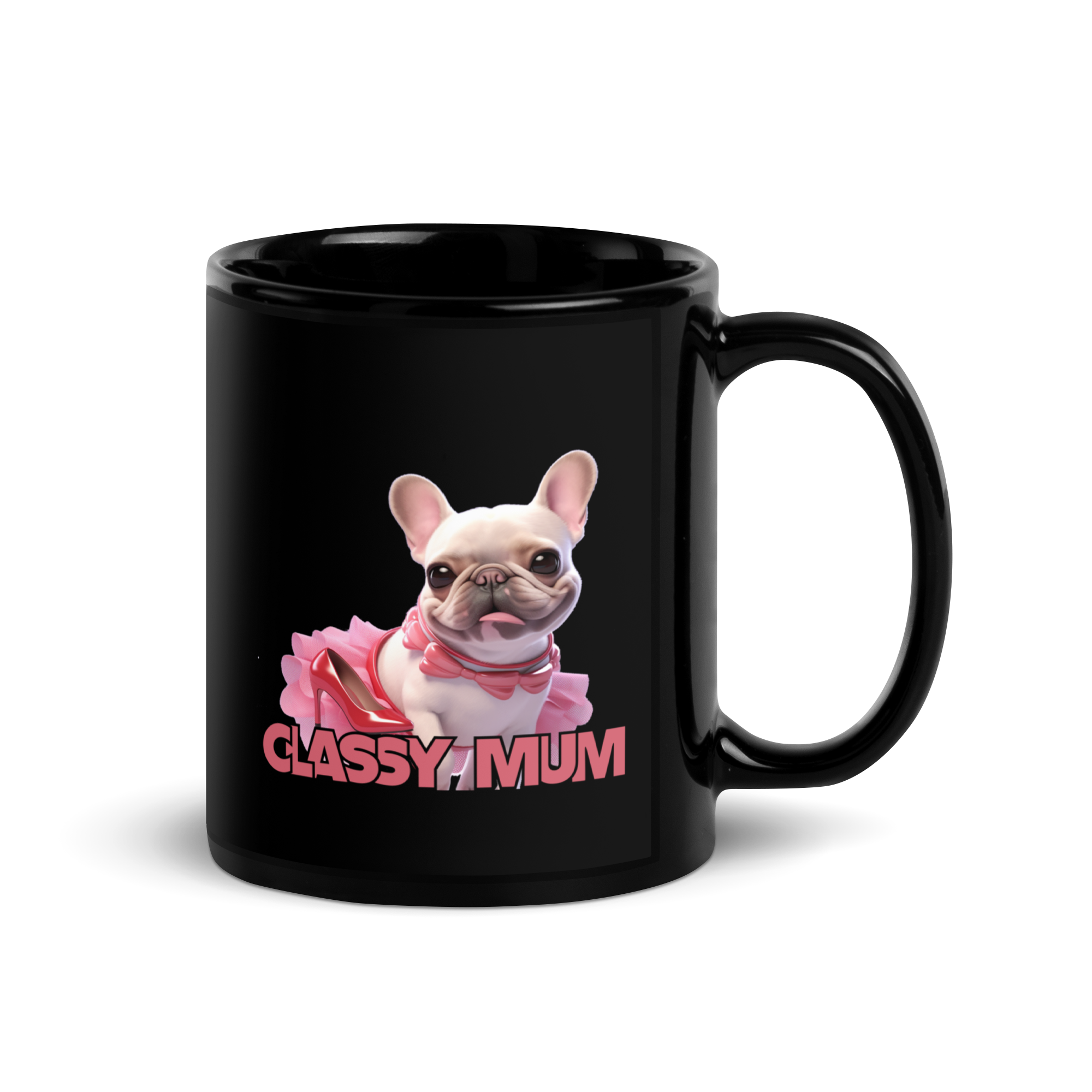 Proud Bully Black Mugs